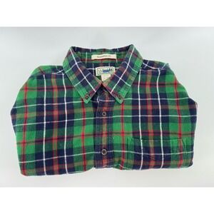 L.L Bean  Flannel Shirt Scotch Plaid Traditional Fit Men's XL Cotton Button Up